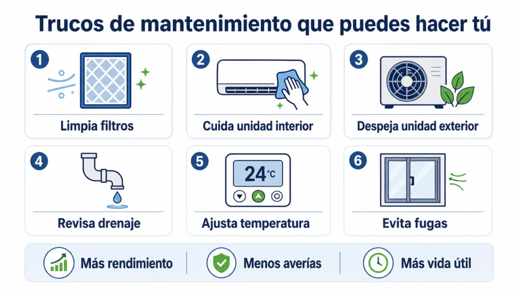 Trucos de mantenimiento del aire acondicionado que puedes hacer tú