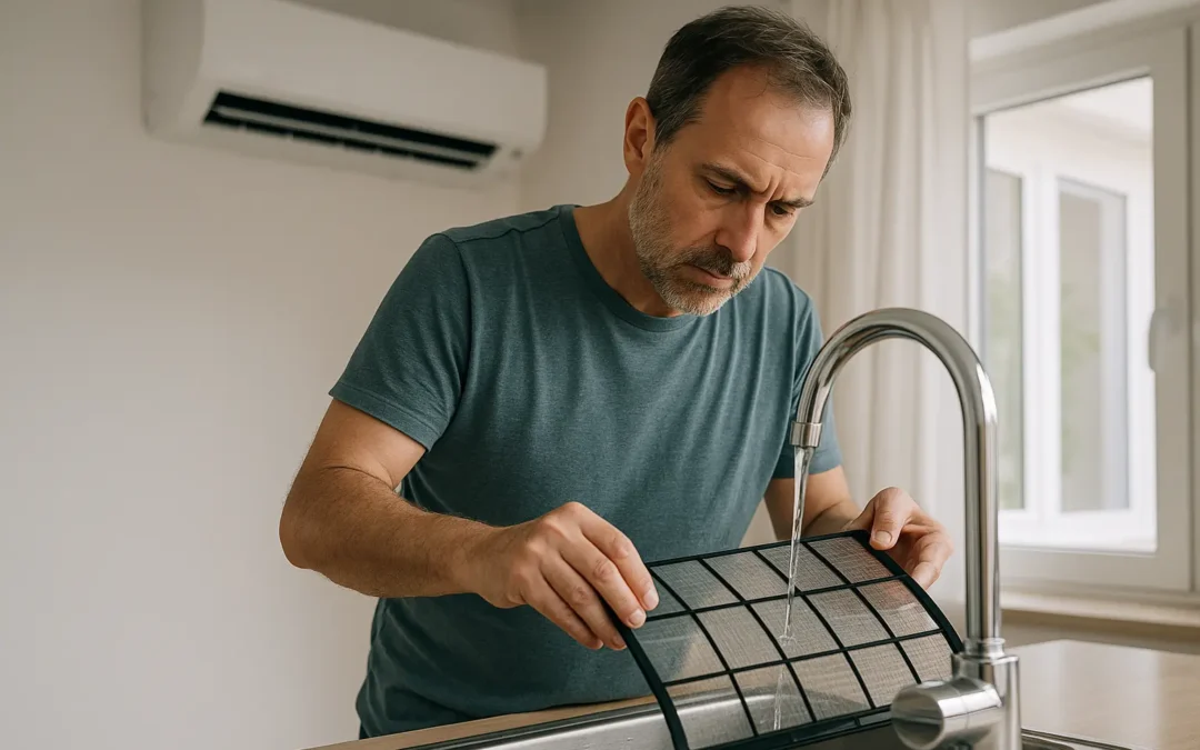 8 pasos para limpiar el filtro del aire acondicionado